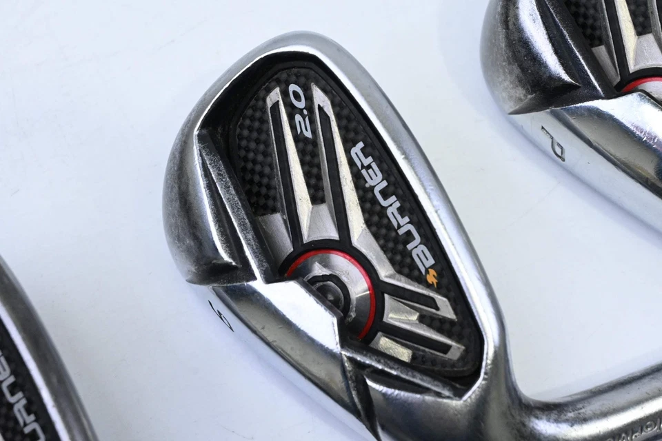 Left Hand Taylormade Burner 2.0 Irons / 4-PW / Stiff Flex TaylorMade Burner 85 - Image 1 of 4