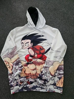 Dragon Ball Goku толстовка с капюшоном летающий нимб аниме графический пуловер толстовка 5XL - Изображение 1 из 4