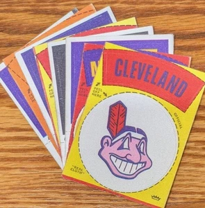Fleer Stoff Patches Aufkleber Baseball 1970-74 Auswahl aus Scans meist EX++ - Bild 1 von 50