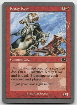 MTG Krazy Kow C Unglued 48 LP - Image 1 of 2