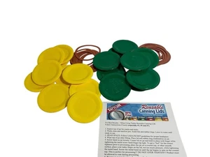 Tattler E-Z Seal Reusable Canning Lids+Rubber Rings 20ea RegSz New-Bulk from USA - Picture 1 of 6
