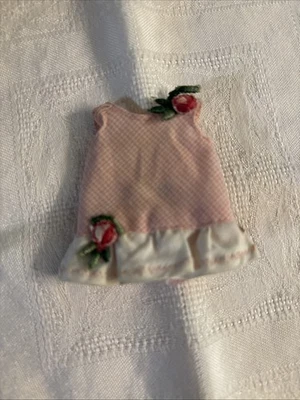 Vestido Muñeca Tutti Mattel Vintage 3550 Ropa 1965 Rosa Cuadros Guinga Barbie  Foto 1 de 4