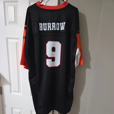 Nueva Jersey Para Hombre Joe Burrow Negra Cincinnati Bengals Talla 2XL-T CON Etiquetas Defecto Foto 1 de 4