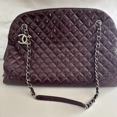 Auténtico Bolso de Hombro CHANEL Mademoiselle Grande Cuero Rojo Foto 1 de 4
