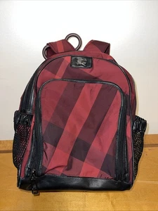 Mochila escolar vintage a cuadros Burberry - Imagen 1 de 17