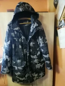Herren Winter Camouflage Jacke/Mantel-Knielang mit KapuzeGr. Xl-Clockhouse - Bild 1 von 7