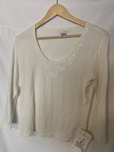 Credo Damenhemd weiß groß 95 % Rayon % 5 % Elasthan sehr weich - Bild 1 von 9