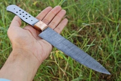 定制手工大马士革钢切夫刀刀片 — 第 1/2 张图片