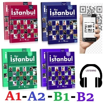 New istanbul A1-A2-B1-B2 Turkish Book For Beginner Foreigners + Online QR Code - Image 1 of 4