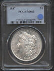 1887 $1 Pcgs Ms63-Lusterous -Nice White- Morgan Dollar