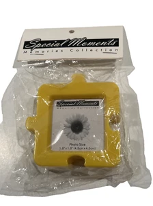 Magnete pezzo puzzle ricordi momenti speciali gialli 1,8" cornice foto nuova sigillata! - Foto 1 di 3