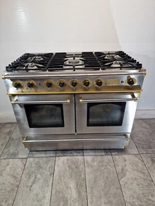 LPG FALCON COOKER CONTINENTAL 110cm Range Cooker in STAINLESS STEEL AND GOLD - Picture 1 of 23