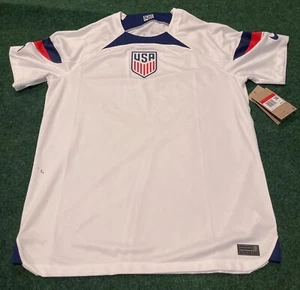 Nike United States Home Soccer Jersey USMNT USA 2022 Men’s Size Large Short Slee - Picture 1 of 10