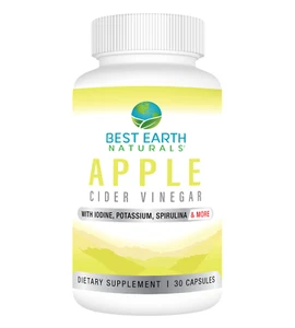 Apple Cider Vinegar Capsules | Tasteless ACV | Best Earth Naturals - Picture 1 of 9