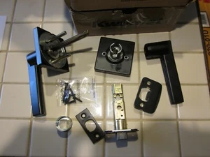 Kwikset Casey Passage Hall Closet Door Handle Lever Matte Black 92001-603 New - Picture 1 of 10