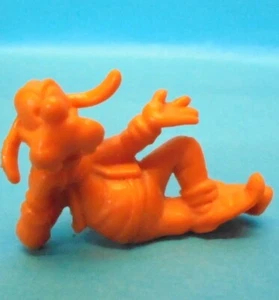 Disney MINI 4 cm : GOOFY liegend unbemalt Material orange Bully 1981 - Bild 1 von 1