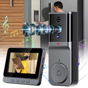 Wireless Video Door Bell Bluetooth Phone Intercom System Monitor Doorbell Camera - Picture 1 of 13