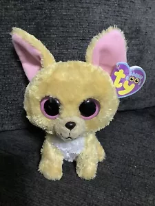 Ty Beanie Boos - NACHO the 6" Chihuahua Dog Solid Eyes - Picture 1 of 5