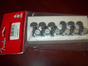 NEW - Fender Locking Tuners, "F" Logo - POLISHED CHROME, 099-0818-100 - Picture 1 of 1