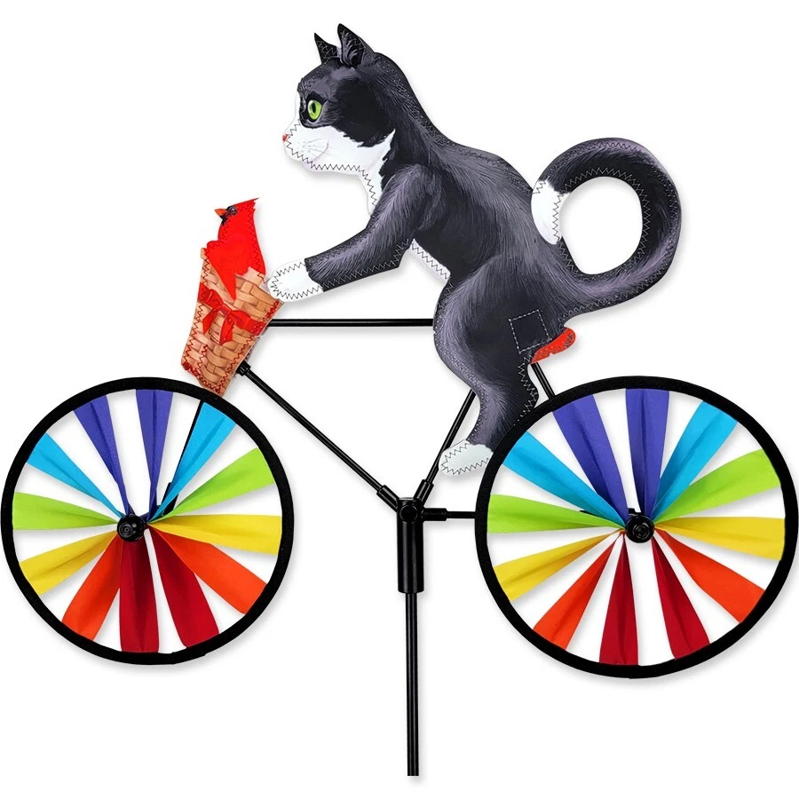 Esmoquin Cat Cardinal Bicicleta Wind Spinner 20" Foto 1 de 1