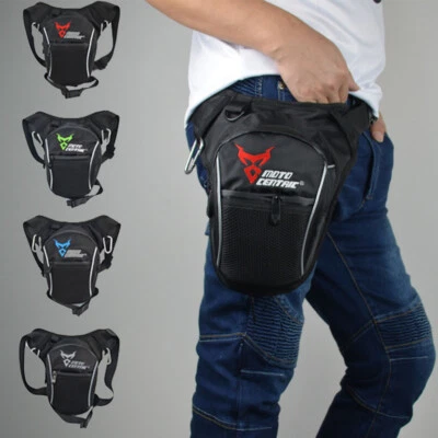 Motorcycle Waist Leg Bag Drop Waterproof Outdoor Thigh Hip Belt Fanny Pack Pouch - Image 1 of 4