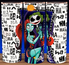 Jack & Sally Joker & Harley Quinn Nightmare Mug Cup Tumbler 20oz with lid