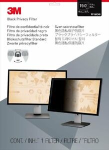 3M Privacy Filter 19" Monitor Screens Black 30.2cm x 37.7cm PF190C4B V25X