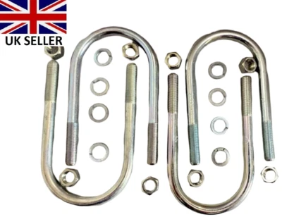 Ajuste para Suzuki Samurai 85'-95' pernos en U con arandelas/tuercas resortes de hoja traseros OEM Foto 1 de 2