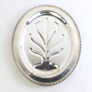 Vintage Wm A Rogers Tree of Life 3 Footed Silver Plate Platter 12 x 18 Inch - Picture 1 of 5