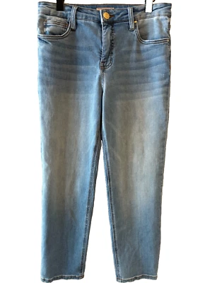 Kut From The Kloth Jeans Womens 8 Blue Denim Rachael Fab Ab Mom Jean High Rise - Image 1 of 4