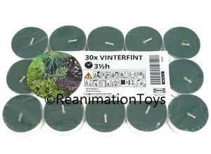 30 Ikea Vinterfint Christmas Winter Fir Eucalyptus Scented Tea Light Candles New - Picture 1 of 2