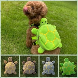 Mochila para mascotas con forma de tortuga bolsa ajustable cinturón cachorro mochila portátil - Imagen 1 de 15