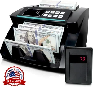 Contadora De Billetes Con Detección Avanzada De Billetes Falsos Y Pantalla LCD - Picture 1 of 8