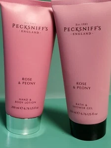 PECKSNIFF'S : Hand & Body Lotion + shower gel " Rose & poney", 6.76 oz, lot of 2 - Picture 1 of 5