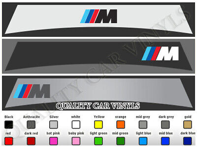 Bmw M Performance Sunstrips Series 1, 2 Windscreen Sun Visor Graphics Stickers • 15.77€