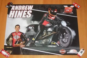 2016 Andrew Hines Screamin' Eagle Vance & Hines Harley-Davidson PSM NHRA Poster - Bild 1 von 1