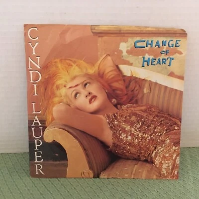 CYNDI  LAUPER      7"  VINYL   SINGLE ,   CHANGE  OF HEART  / WITNESS - Image 1 of 2