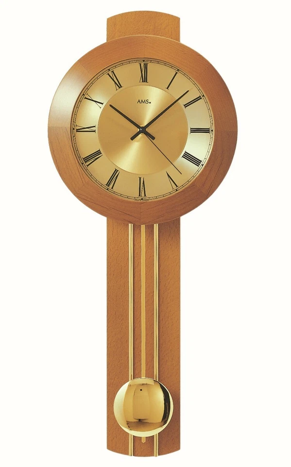 AMS 5132/9 Moderne Wanduhr mit Funkwerk, Funkuhr, batteriebetrieben - Bild 1 von 1