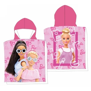 Barbie Kids Poncho 100x50cm - Microfibre Towel Poncho for Girls - Picture 1 of 1