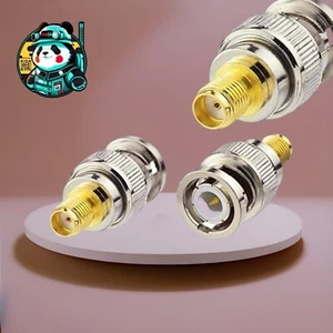 SMA Female to BNC Male RF Coaxial Adapter Quansheng Wouxun Baofeng Puxing Wurui - Picture 1 of 1