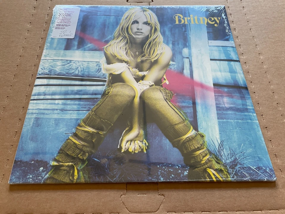NEW SEALED Britney Spears - Britney WHITE / YELLOW Vinyl LP - Imagem 1 de 1