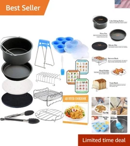 Versatile 8-inch Air Fryer Kit for Multi-Brand Compatibility - Complete Set - Picture 1 of 11
