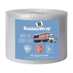 Bubble Wrap Roll 175', small bubble wrap 3/16 cushioning, 175ft perforated Ev... - Picture 1 of 2