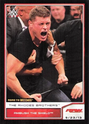 2014 Topps WWE Road to Wrestlemania #45 The Rhodes Brothers Foto 1 de 2