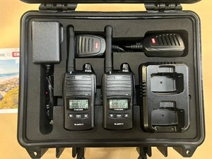 GME 5/1 Watt UHF CB Handheld Radio TwinPack in Case w Accessories TX6165TP - New - Picture 1 of 8