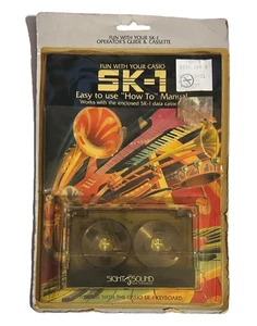 RARE VINTAGE FUN WITH YOUR CASIO SK-1 KEYBOARD MANUAL DATA CASSETTE MANUAL NEU - Bild 1 von 3