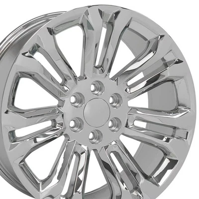 22 Inch Chrome CK159 5666 Rim Fits Cadillac Escalade GMC Sierra Yukon - Image 1 of 4