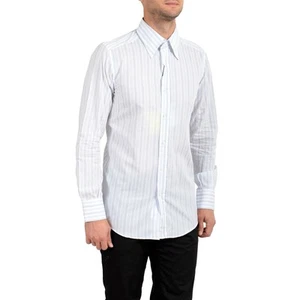 Dolce & Gabbana Blue Striped Shirt Mens - 16”/Medium - Picture 1 of 6