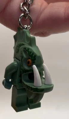 USED LEGO ATLANTIS BARRACUDA GUARDIAN MINIFIGURE KEYCHAIN MINT CONDITION  - Image 1 of 3