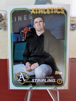 2024 Topps Series 2 - Ross Stripling #608 Golden Mirror Image Variation: SSP A’s - Image 1 of 2